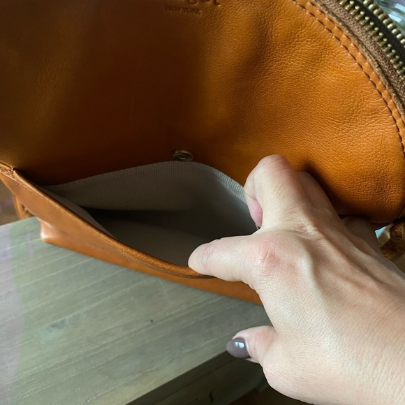 Margot Women's Brown Leather Backpack - Picture 6 of 8